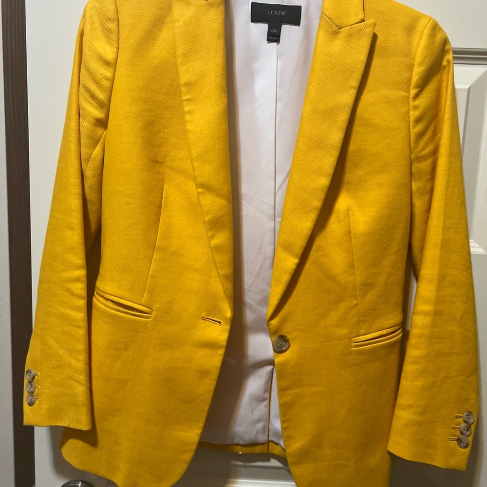 J. Crew Yellow Blazer